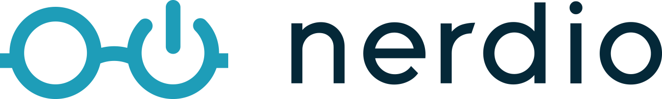 Nerdio horizontal logo — light background