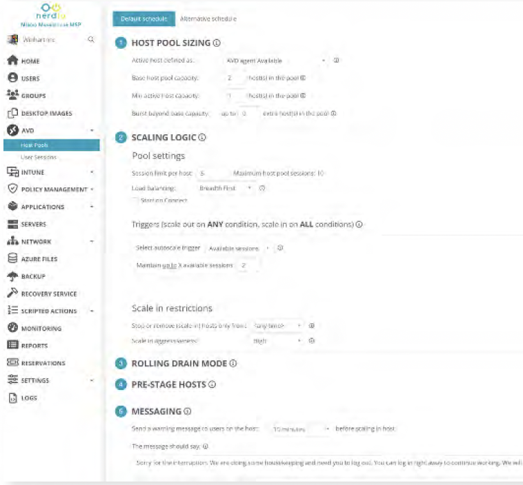 Configuring auto-scaling