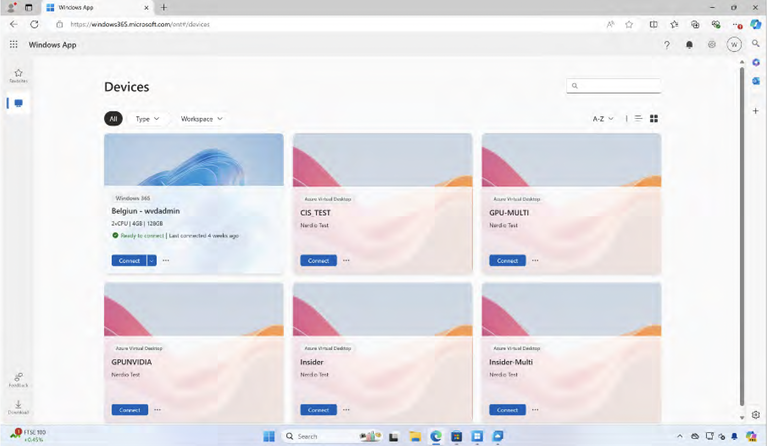 Windows App Web