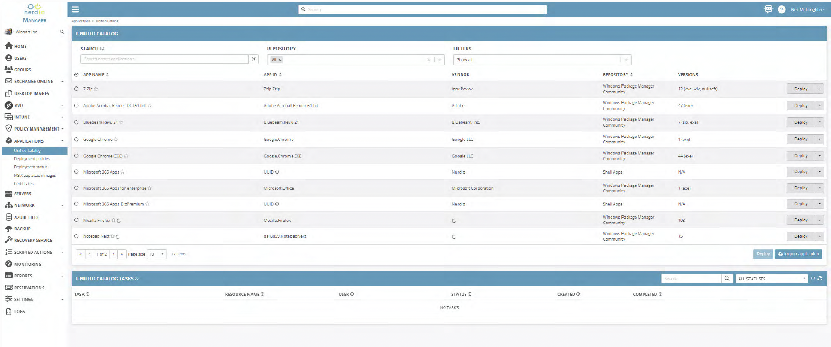 Unified Catalog