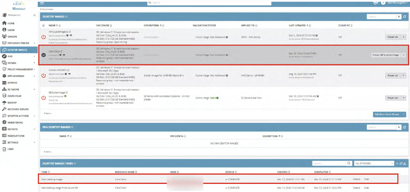 Citrix Agents in Nerdio Console